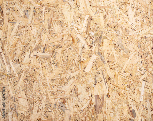 Texture of OSB panel. Top view.