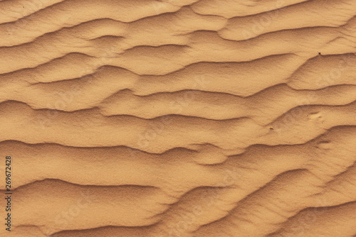 Nahaufnahmen von Strukturen einer Sandwüste