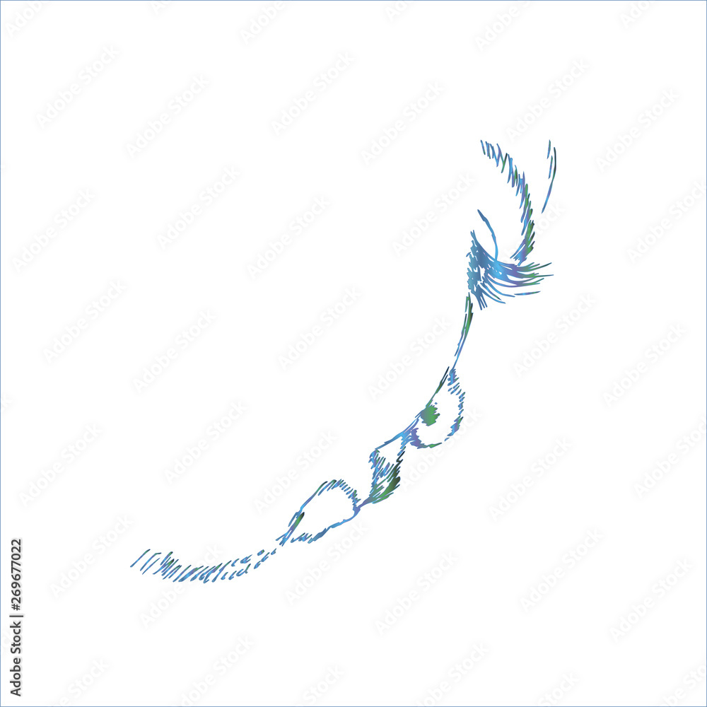 Gradient illustration of the profile of the bottom view in the shading shadow. Gradient illustration of the profile of the bottom view in the shading shadow.