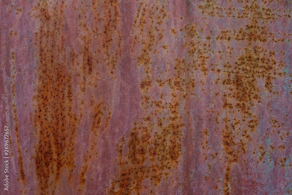 Rust on iron surface
