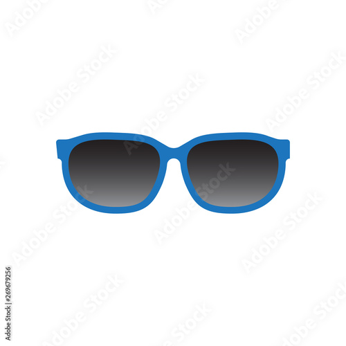 Sunglasses vector icon isolated on white background