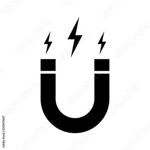 Magnet icon vector isolated on white background