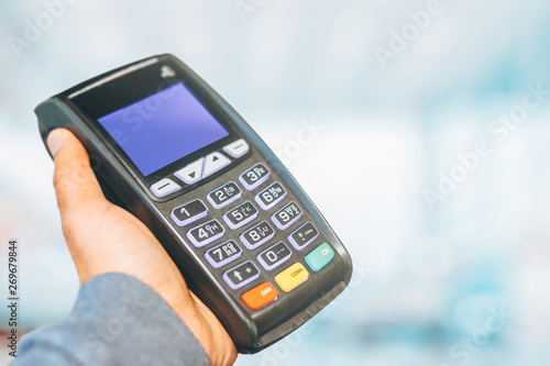 Payment terminal ready to charge