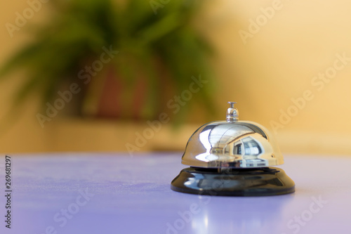 hotel reception bell or rural house