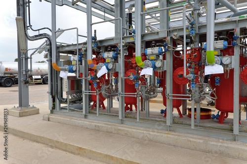 Loading tank trucks technology on the terminal