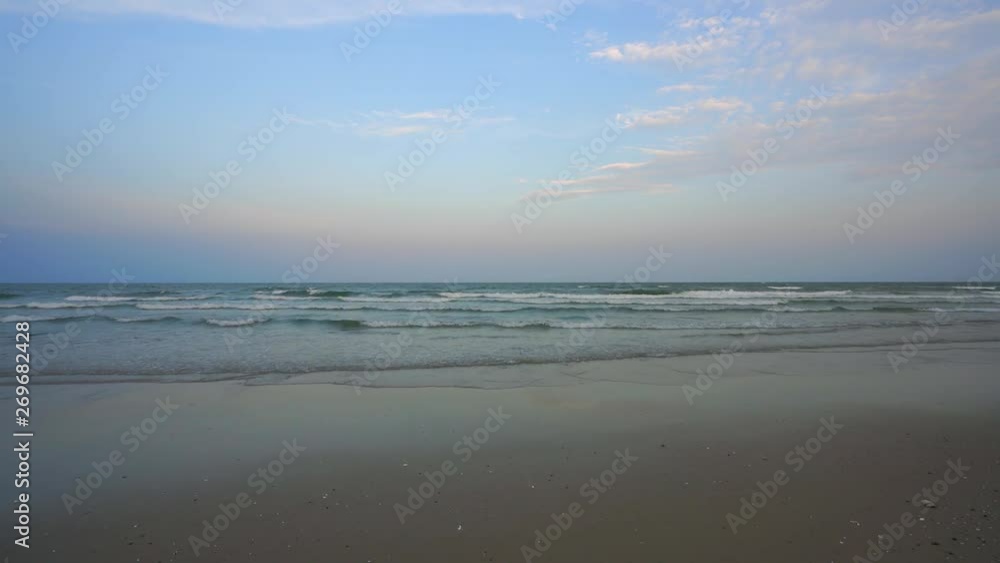 Scenic view of sea viewpoint at paradise tropical coast beach viewpoint at Cha Am beach, Hua Hin, Prachuap Khiri Khan, Thailand. Scenic view of sea viewpoint at paradise tropical coast beach viewpoint at Cha Am beach, Hua Hin, Prachuap Khiri Khan, Thailand.
