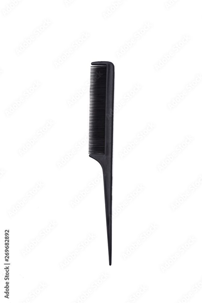 black comb on isolated white background black comb on isolated white background