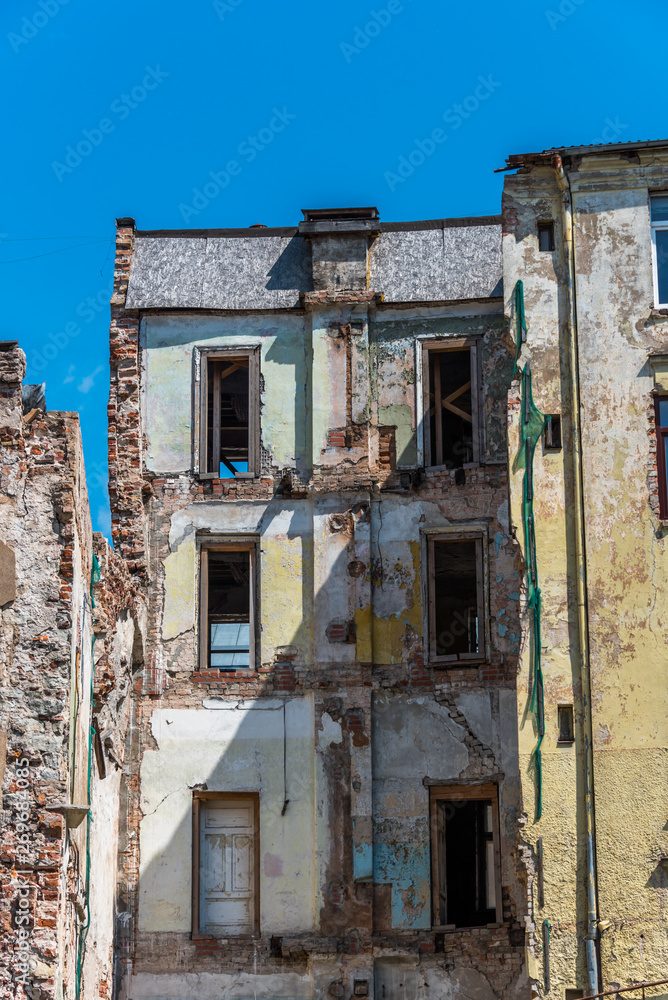 Ruins of an Abandoned Building in Riga, Latvia