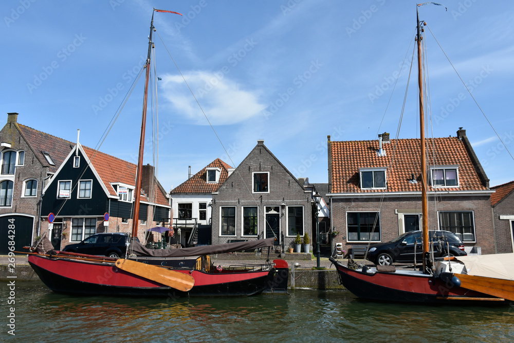 Monnickendam: Picturesque fishing village in Holland.	