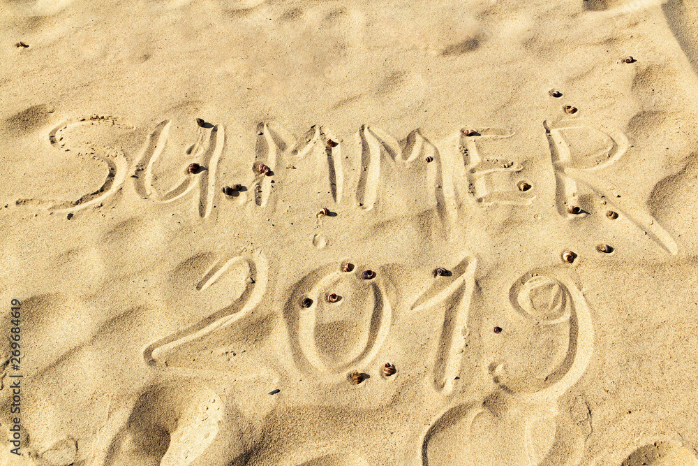 The sign on the sand The sign on the sand
