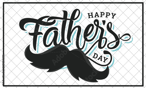Happy father day concept. Simple vector typography for designs, greeting cards, banners etc.