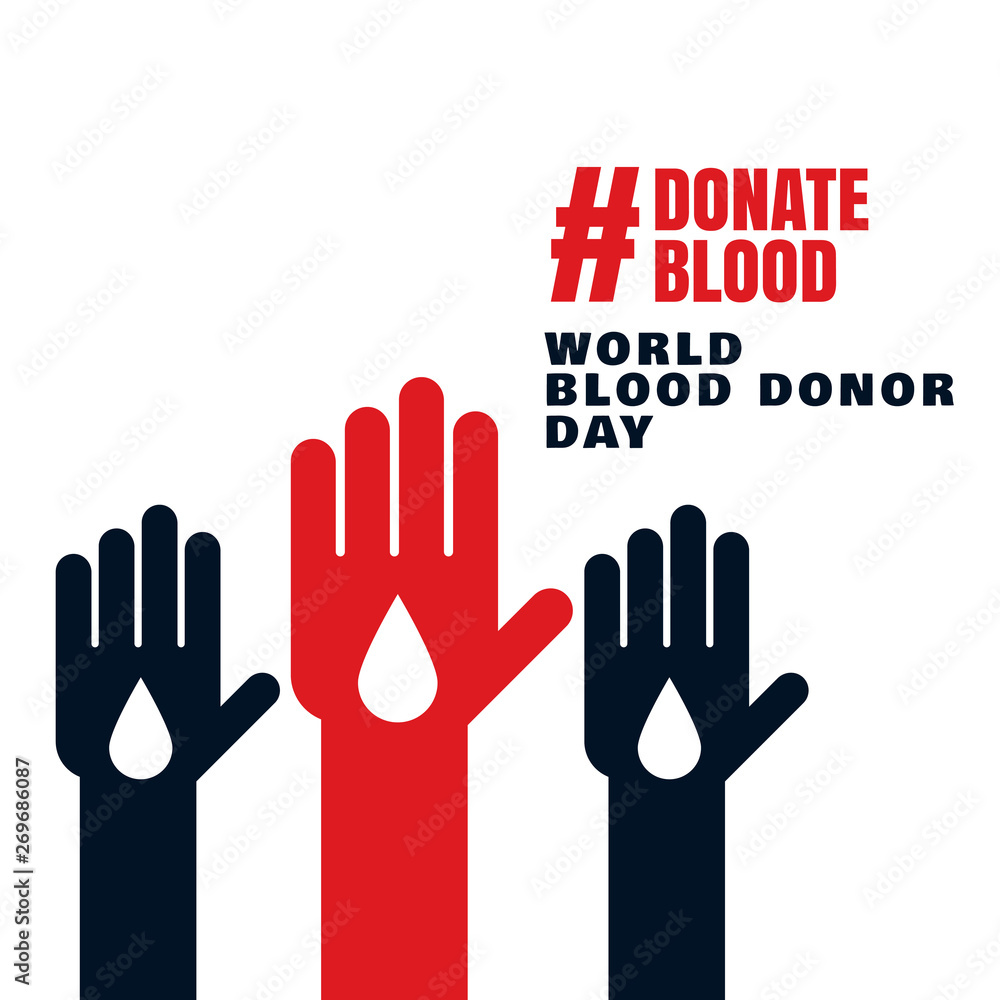 Fototapeta premium world blood donor day unite concept background