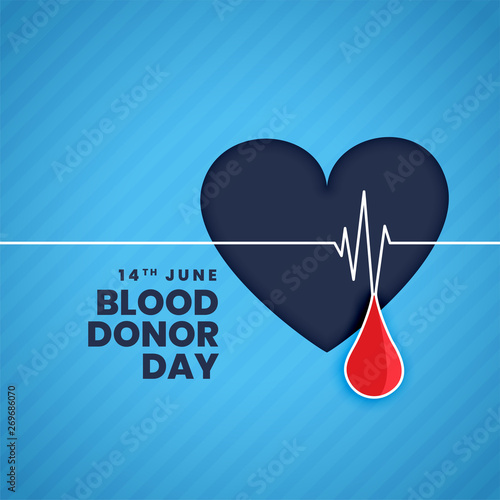 june blood donor day concept background