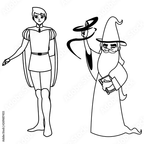 prince charming and wizard of tales characters