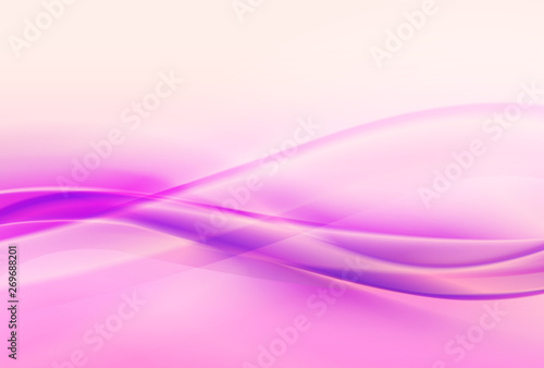 Abstract pink background, elegant soft waves.