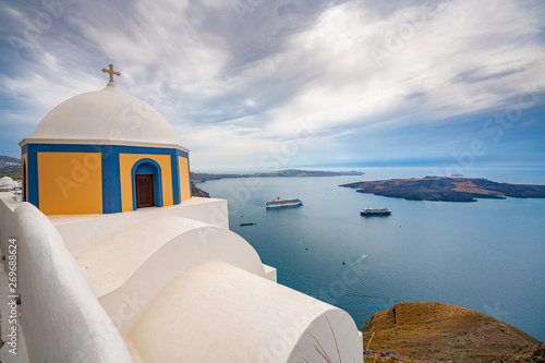 Santorini Island, Greece, one of the most beautiful travel destinations of the world.