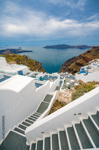 Santorini Island   Greece  one of the most beautiful travel destinations of the world.