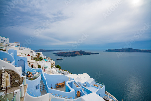 Santorini Island   Greece  one of the most beautiful travel destinations of the world.
