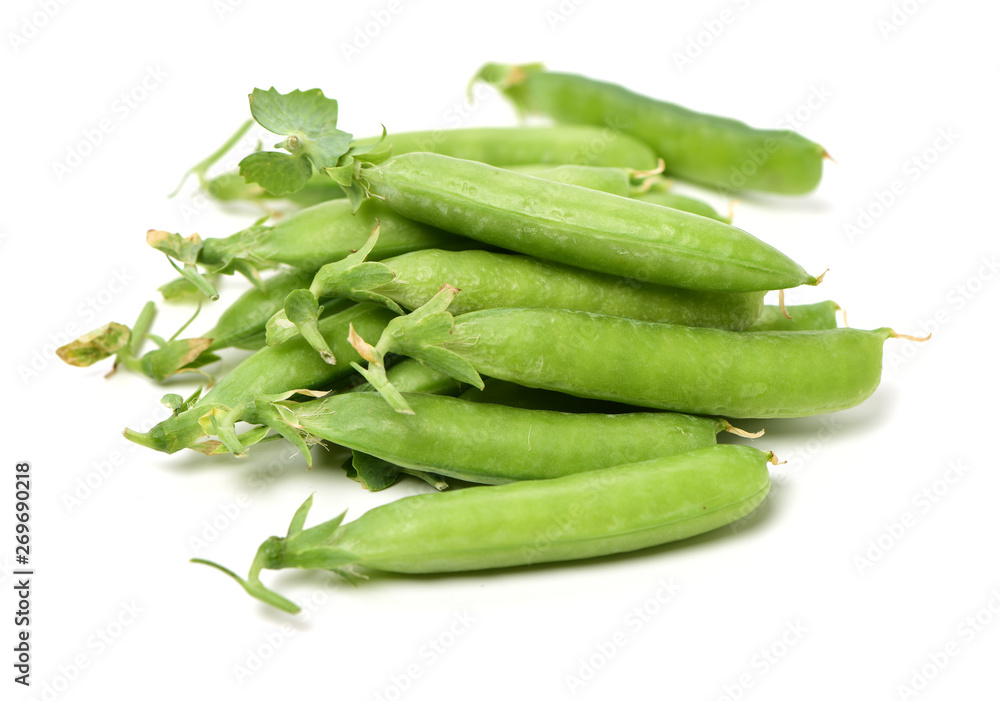 Fresh peas isolated on white background Fresh peas isolated on white background