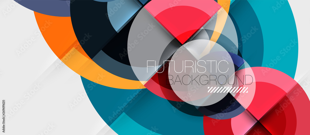 Circular geometrical design template Circular geometrical design template