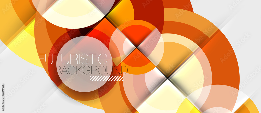 Geometric design abstract background - circles Geometric design abstract background - circles