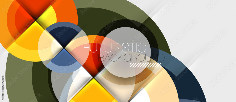 Geometric design abstract background - circles Geometric design abstract background - circles