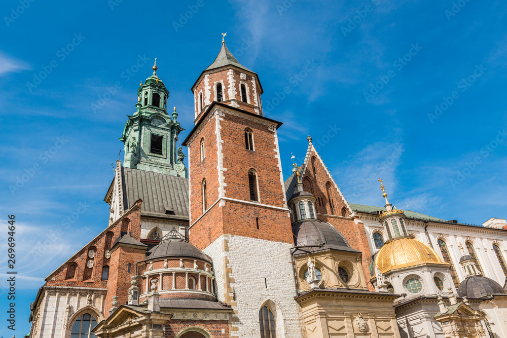 Wawel Royal Castle and cathedral in Krakow