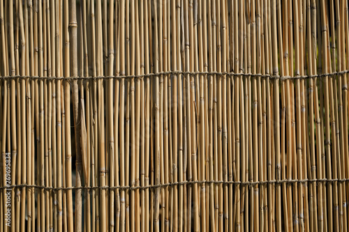 Natural material fence