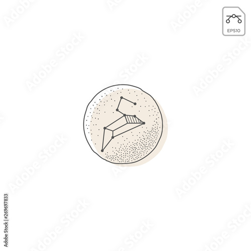 zodiak logo or symbol design vector element isolated