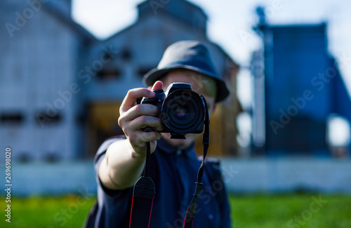photographer with a camera