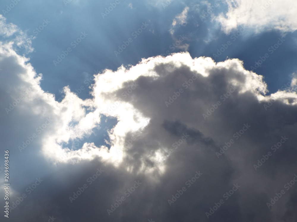 Obraz premium blue sky with clouds