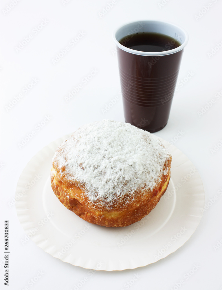 donut and cup of coffee