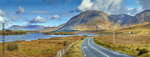 Landscape with Inagh lake, Ireland