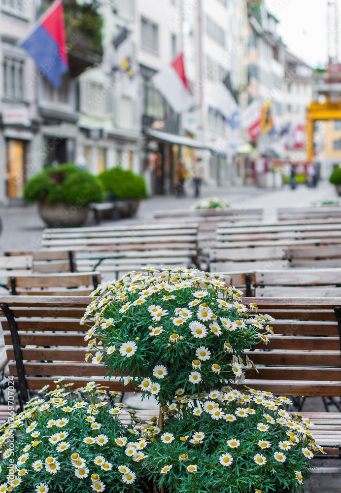 Φωτογραφία Streets of Zurich. Zurich architecture. Street photo