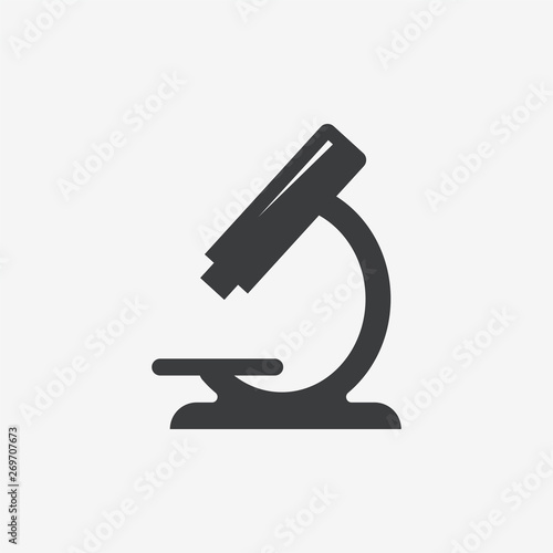 Microscope Flat Vector Icon