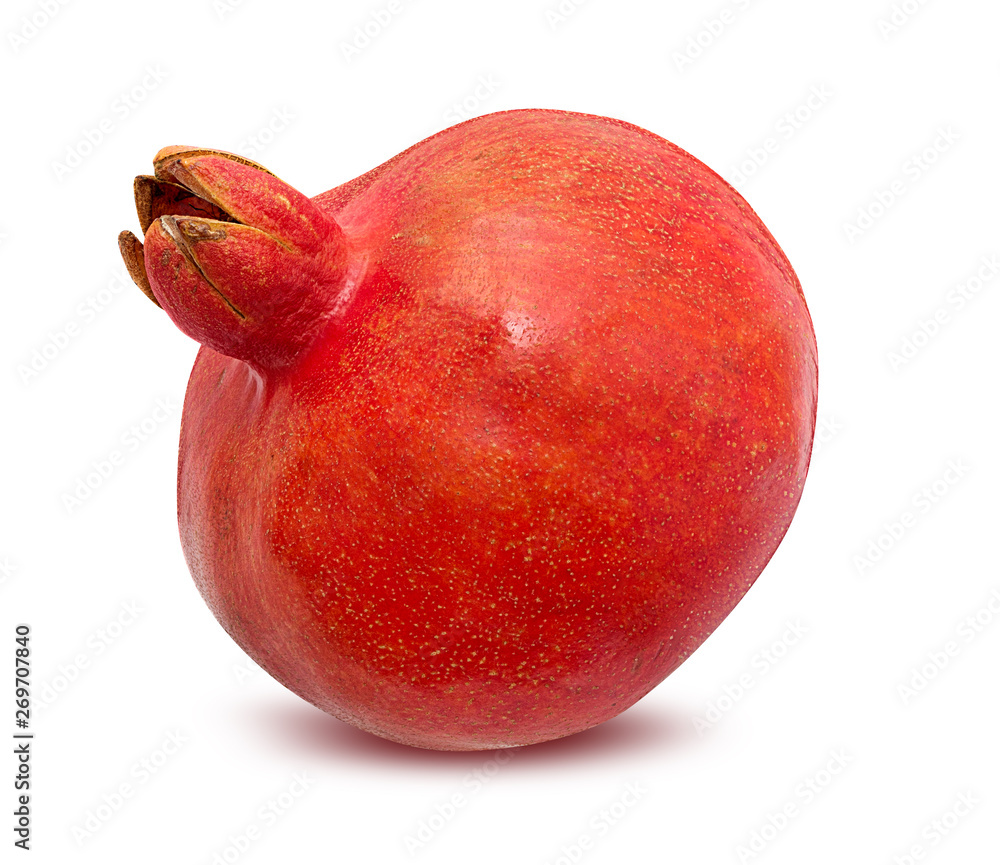 Fresh pomegranate isolated on white background with clipping path Fresh pomegranate isolated on white background with clipping path