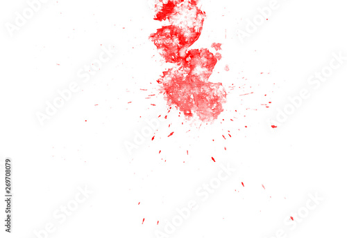 Bright watercolor stains on a light background. Brush strokes.