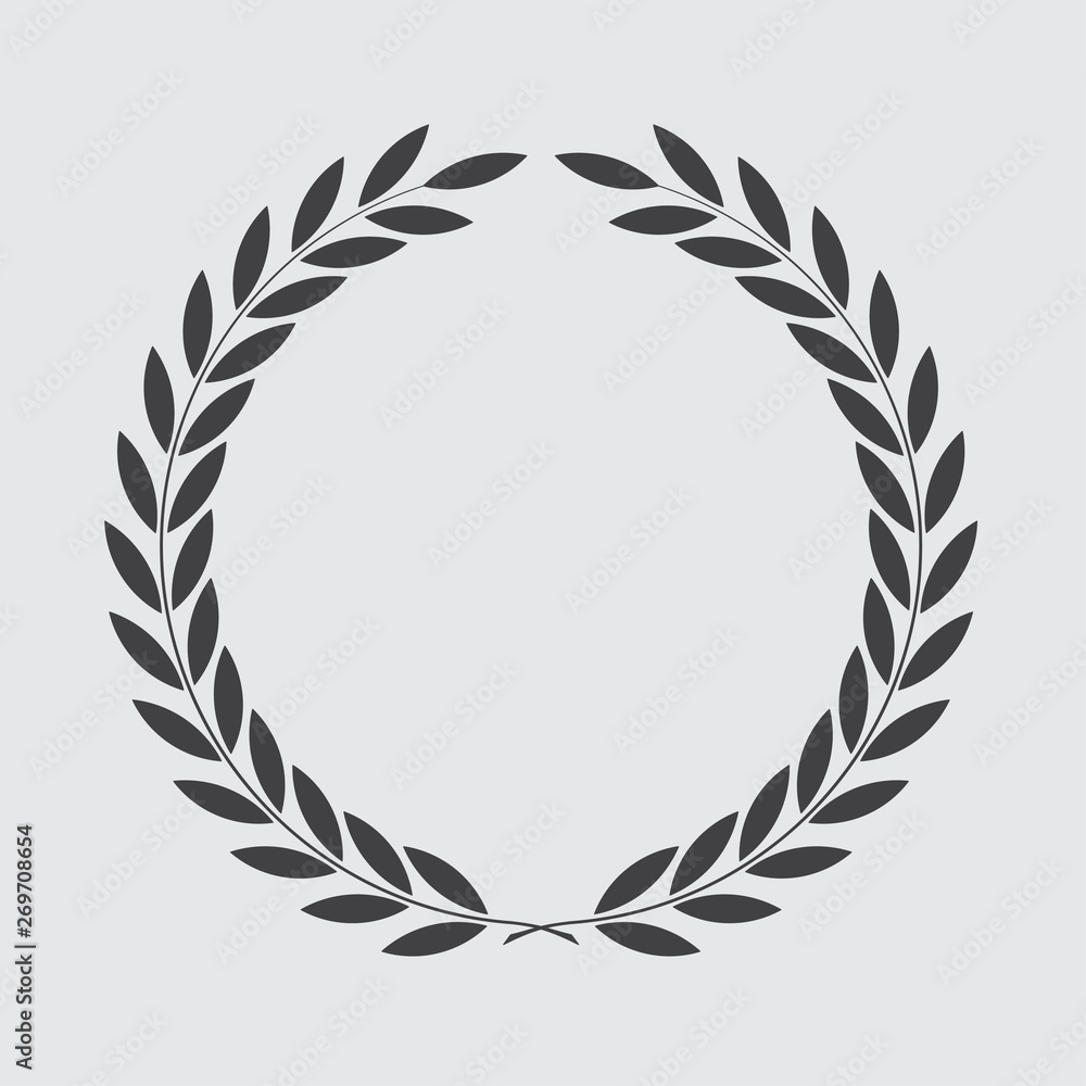 icon laurel wreath, spotrs design - vector illustration