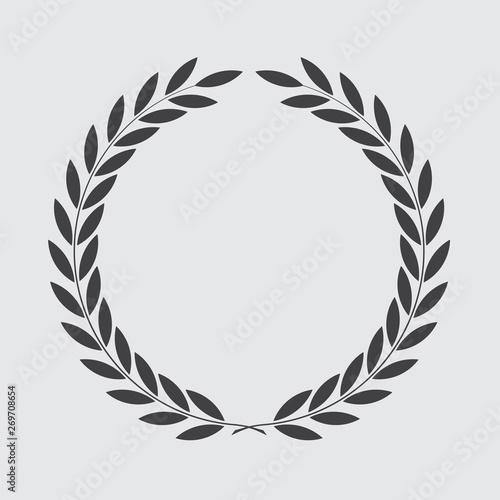 icon laurel wreath  spotrs design - vector illustration