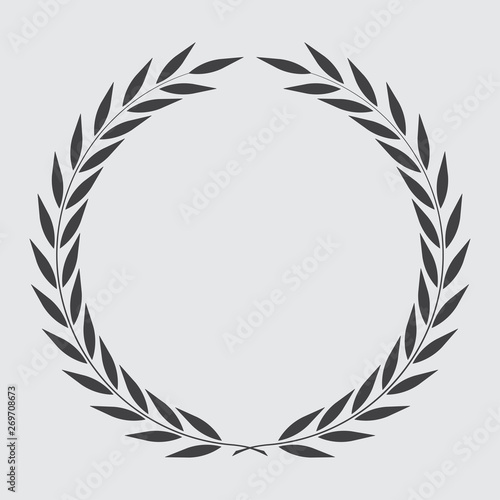 icon laurel wreath, spotrs design - vector illustration
