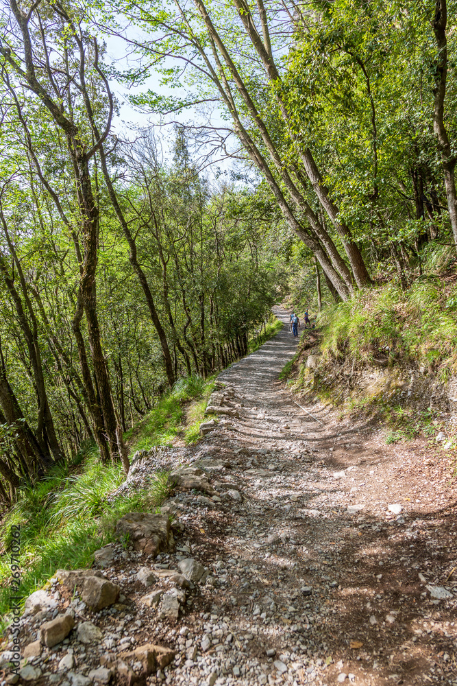 Path of the god  called Sentiero Degli Dei at Amalfi Coast. Italy