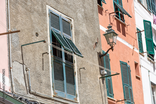 Windows on old building