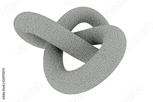 3d rendering of concrete knot