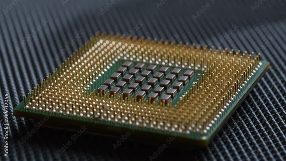 Close-up of cpu computer processor chip Close-up of cpu computer processor chip