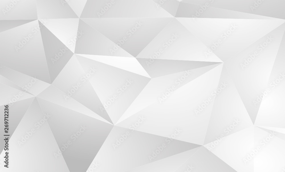 Fototapeta premium Abstract White and gray color technology modern background design vector Illustration. White cloth background abstract with soft waves.