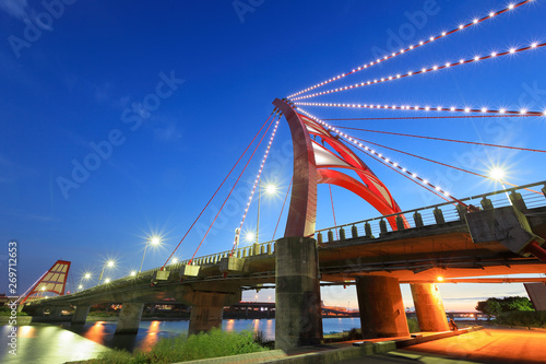 Fototapeta Naklejka Na Ścianę i Meble -  Juigang bridge in Hsinchu, Taiwan