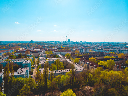 Photography overview about berlin with tv-tower in the center