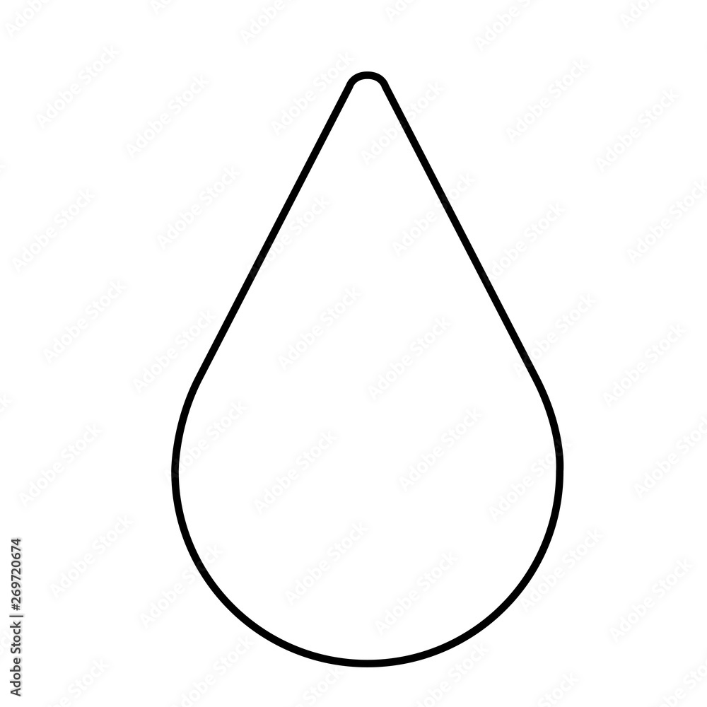Isolated droop icon on a whitte background - Vector Isolated droop icon on a whitte background - Vector