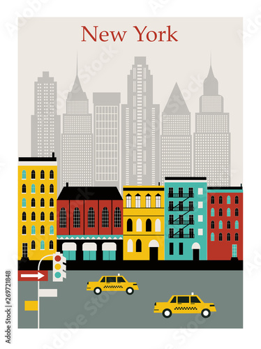New York city. Vector