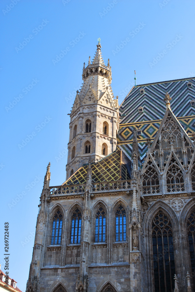 The St. Stephen's Cathedral in Vienna, Austria